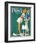 "Double Trouble for Willie Gillis" Saturday Evening Post Cover, September 5,1942-Norman Rockwell-Framed Premium Giclee Print