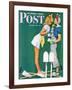 "Double Trouble for Willie Gillis" Saturday Evening Post Cover, September 5,1942-Norman Rockwell-Framed Giclee Print