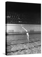Double Twister Dive by Ohio State University Diver Miller Anderson, NCAA Swimmer of the Year-Gjon Mili-Stretched Canvas