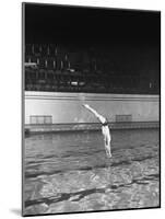 Double Twister Dive by Ohio State University Diver Miller Anderson, NCAA Swimmer of the Year-Gjon Mili-Mounted Photographic Print