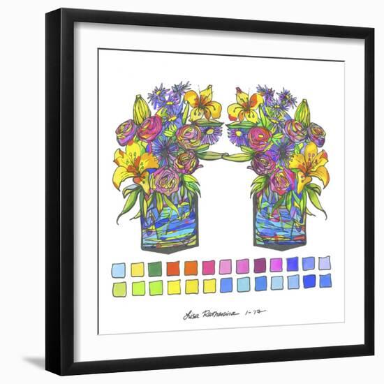 Double Vase-Lisa Katharina-Framed Giclee Print