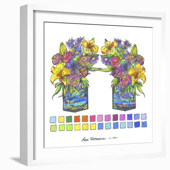 Double Vase-Lisa Katharina-Framed Giclee Print