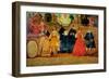 Double Wedding Between Two Inca Women and Two Spaniards in 1558, circa 1750-null-Framed Giclee Print