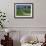 Double White Fence Flows from an Elegant Horse Barn, Woodford County, Kentucky, USA-Dennis Flaherty-Framed Photographic Print displayed on a wall