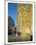 Double Yellow Lines Flower-Banksy-Mounted Art Print