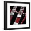 Doubleneck Guitar-Richard James-Framed Art Print