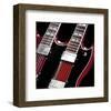 Doubleneck Guitar-Richard James-Framed Art Print