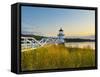 Doubling Point Light, Maine, New England, United States of America, North America-Alan Copson-Framed Stretched Canvas