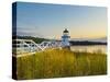 Doubling Point Light, Maine, New England, United States of America, North America-Alan Copson-Stretched Canvas