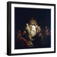 Doubting Thomas, 1634-Rembrandt van Rijn-Framed Giclee Print