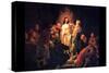 Doubting Thomas by Rembrandt-Rembrandt van Rijn-Stretched Canvas