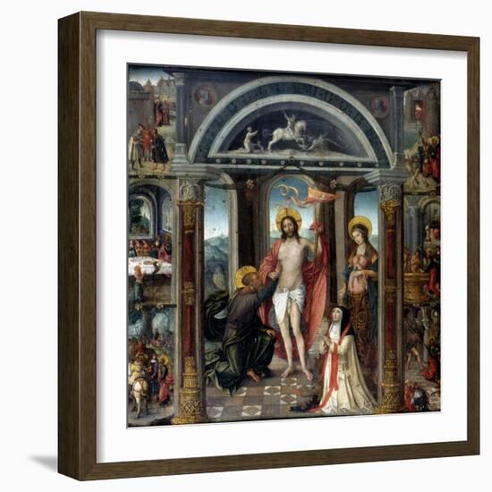 Doubting Thomas Putting His Hand into Christ's Wounds-null-Framed Giclee Print