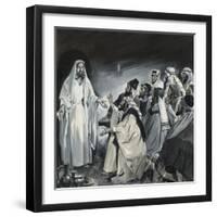 Doubting Thomas, Seeing Christ After the Resurrection-James Edwin Mcconnell-Framed Giclee Print