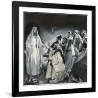 Doubting Thomas, Seeing Christ After the Resurrection-James Edwin Mcconnell-Framed Giclee Print