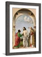 Doubting Thomas with St. Magnus, c.1504-05-Giovanni Battista Cima Da Conegliano-Framed Giclee Print