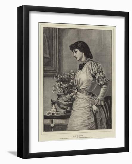 Doubts-Edward Frederick Brewtnall-Framed Giclee Print