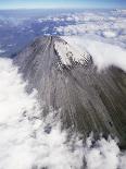 Aerial View of Summit Cone of Sangay, Dormant Volcano, Ecuador-Doug Allan-Photographic Print