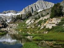 North Peak and Meadow, 20-Lakes Basin-Doug Meek-Photographic Print