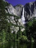 Yosemite Falls and Reflection in Merced River-Doug Meek-Photographic Print