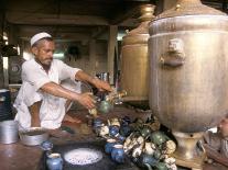 Tea Stall, Peshawar, North West Frontier Province, Pakistan-Doug Traverso-Framed Photographic Print