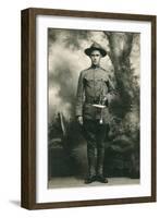 Doughboy with Bugle, World War I-null-Framed Art Print