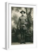 Doughboy with Bugle, World War I-null-Framed Art Print