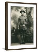 Doughboy with Bugle, World War I-null-Framed Art Print