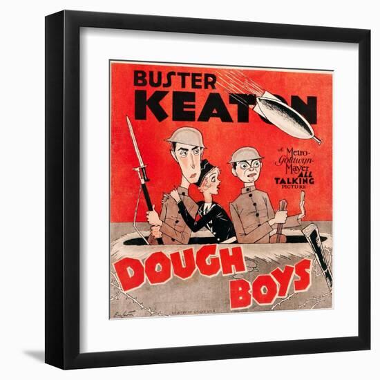 Doughboys, US poster art, Buster Keaton, Sally Eilers, Cliff Edwards, 1930-null-Framed Art Print