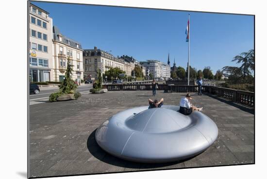 Doughnut Bench, Luxembourg City, Luxembourg, Europe-Charles Bowman-Mounted Photographic Print