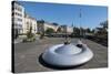 Doughnut Bench, Luxembourg City, Luxembourg, Europe-Charles Bowman-Stretched Canvas