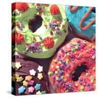 Doughnut Choices I-Monika Burkhart-Stretched Canvas