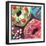 Doughnut Choices I-Monika Burkhart-Framed Photographic Print