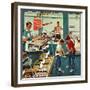 "Doughnuts for Loose Change", March 29, 1958-Ben Kimberly Prins-Framed Giclee Print