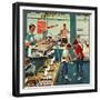 "Doughnuts for Loose Change", March 29, 1958-Ben Kimberly Prins-Framed Giclee Print