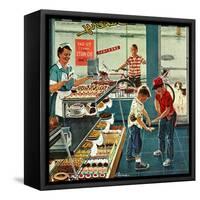 "Doughnuts for Loose Change", March 29, 1958-Ben Kimberly Prins-Framed Stretched Canvas