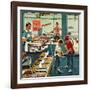 "Doughnuts for Loose Change", March 29, 1958-Ben Kimberly Prins-Framed Giclee Print