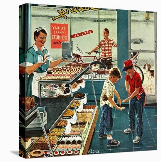 "Doughnuts for Loose Change", March 29, 1958-Ben Kimberly Prins-Stretched Canvas