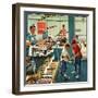 "Doughnuts for Loose Change", March 29, 1958-Ben Kimberly Prins-Framed Giclee Print