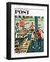 "Doughnuts for Loose Change" Saturday Evening Post Cover, March 29, 1958-Ben Kimberly Prins-Framed Premium Giclee Print