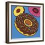 Doughnuts On Blue-Ron Magnes-Framed Giclee Print