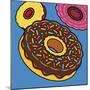 Doughnuts On Blue-Ron Magnes-Mounted Giclee Print