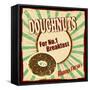 Doughnuts Vintage Poster-radubalint-Framed Stretched Canvas