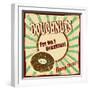 Doughnuts Vintage Poster-radubalint-Framed Art Print