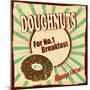 Doughnuts Vintage Poster-radubalint-Mounted Art Print