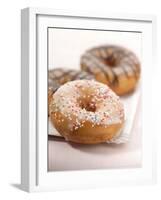 Doughnuts with Sugar Pearls and with Chocolate Icing-Alexander Feig-Framed Photographic Print