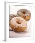 Doughnuts with Sugar Pearls and with Chocolate Icing-Alexander Feig-Framed Photographic Print
