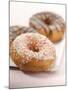 Doughnuts with Sugar Pearls and with Chocolate Icing-Alexander Feig-Mounted Photographic Print