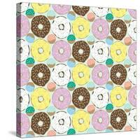 Doughnuts-Joanne Paynter Design-Stretched Canvas