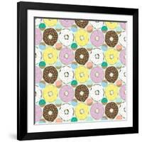 Doughnuts-Joanne Paynter Design-Framed Giclee Print