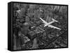 Douglas 4 Flying over Manhattan-Margaret Bourke-White-Framed Stretched Canvas